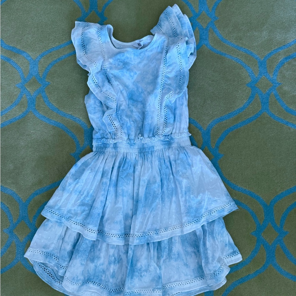 BB Dakota Sky Blue Kids Dress with Ruffles